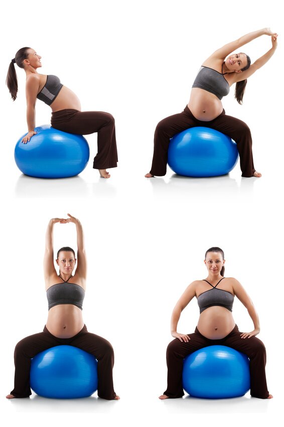 фитбол для беременных упражнения